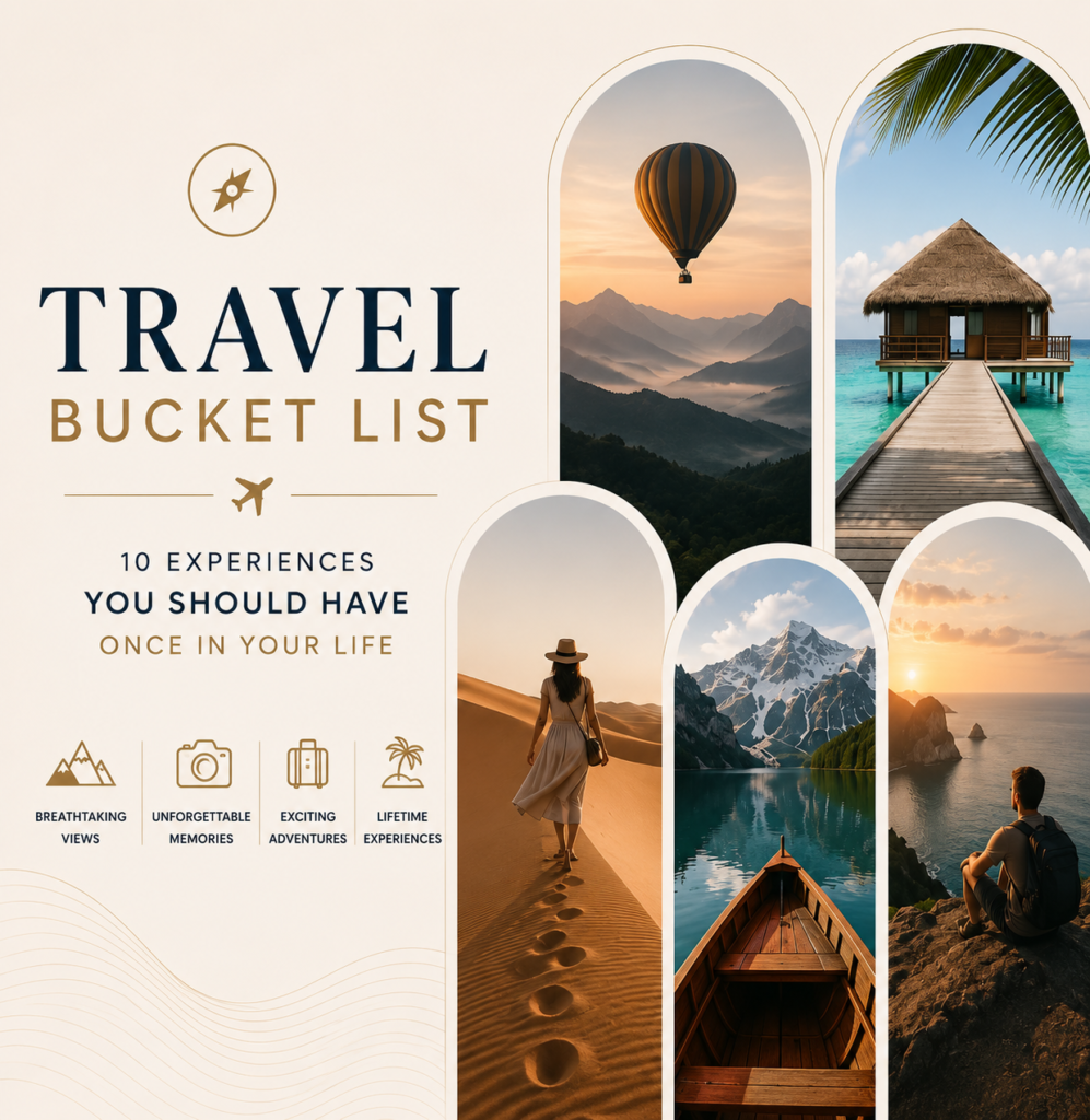 Travel Bucket List: 10 Experiences You Should Have Once in Your Life